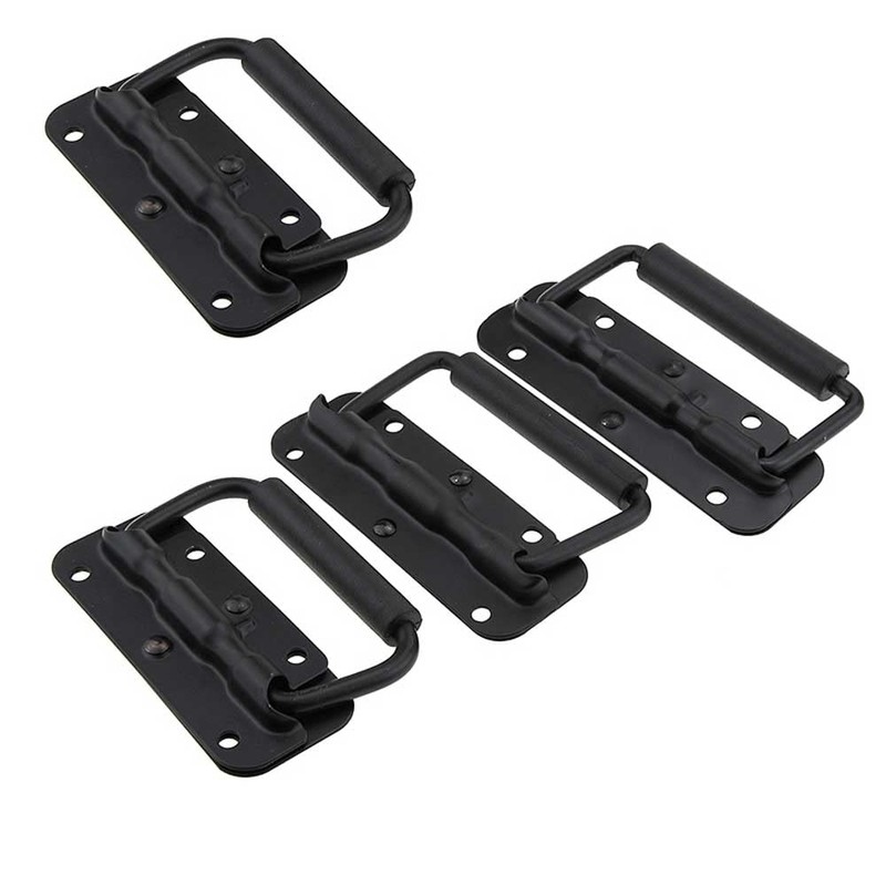 tintoke Pack of 4 Spring-Loaded Box Handles, Folding Handle, Stainless