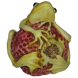 It's All Mine I Tell Ya! - Yellow - #20 - Frog and Strawberry Figurine