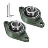 uxcell 2pcs UCFL208-24 Pillow Block Bearings 1-1/2 inch Bore Self