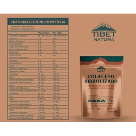 Colágeno Hidrolizado Polvo 1kg Tibet Natura Sin Sabor Vitamina C