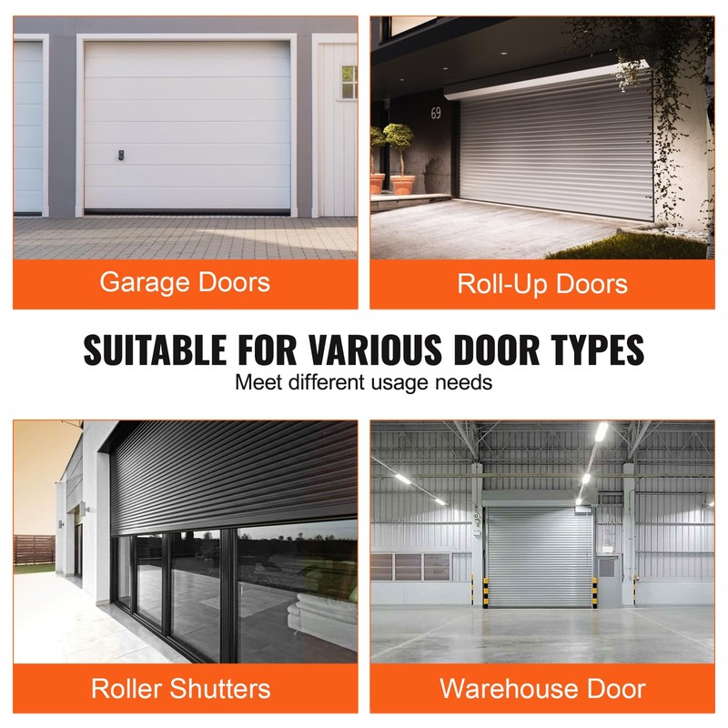 VEVOR Garage Door Seals Bottom Rubber, U Shape +O Ring