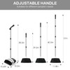 EZKEY Broom and Dustpan Set for Home, 51-in Long Adjustable