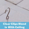 SHARP TANK Clear Grid Clips with Drop Ceiling Hooks for