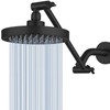 Nuodan High Pressure Rain Shower Head with 11'' Extension Arm
