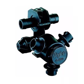 TeeJet Dry Boom Nozzle Body 3 Outlet Double Hose Shank 1" - QJ363C-1000-2-