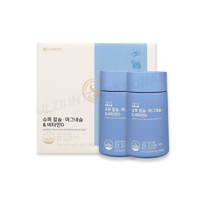 Living Garden 생활정원 슈퍼 칼슘 마그네슘 & 비타민D 16주분 기획세트