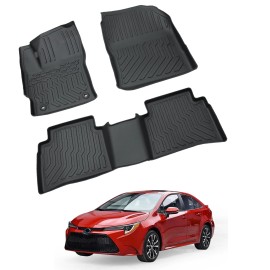 Unbranded 3D Floor Mats for 2020-2023 Toyota Corolla LE SE XLE XSE Sedan 4-Door Anti-slip