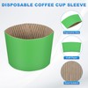 sourcing map 100pcs Disposable Coffee Cup Sleeves, Cardboard Cup Sleeves