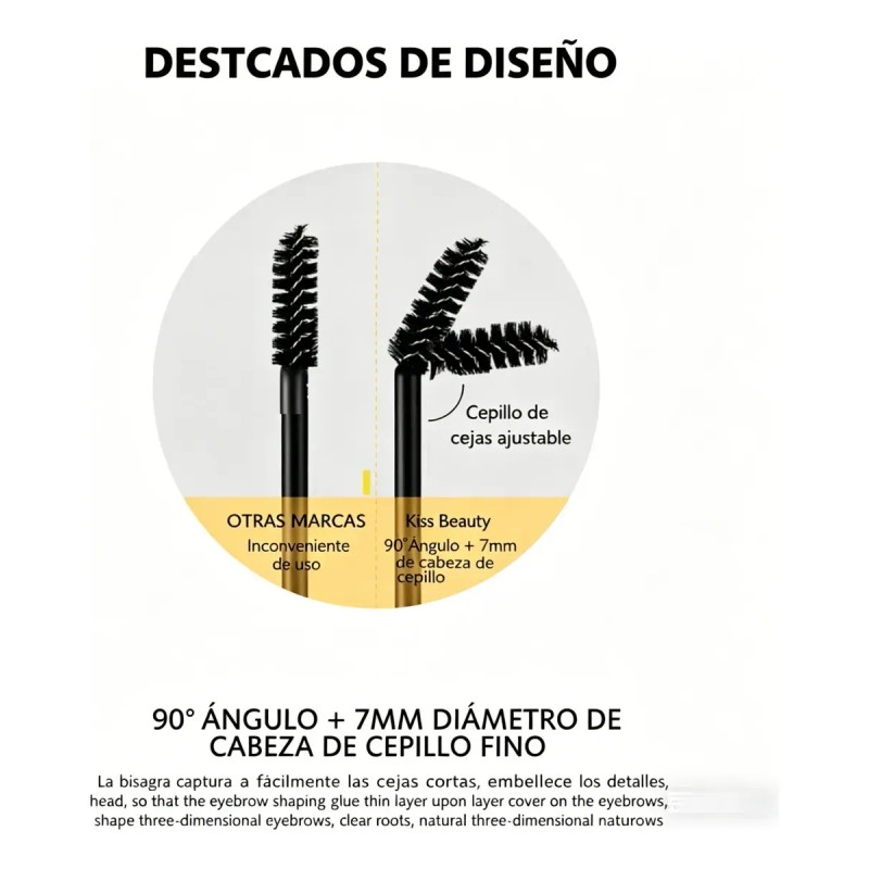 Gel Para Cejas, Ultramo Gel Para Cejas Resistente Al Agua