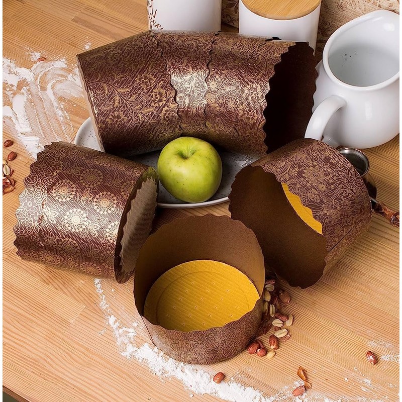 12 oz Panettone Paper Mold | 12 Pack | Easter