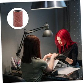 FOMIYES 100pcs Nail Drill Sanding Bands Abrasive Sleeves for Manicure Grit Grinding Head Sander for Nail Drills and Drills