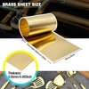 YIEMI Brass Sheet Roll, Gold Foil Sheets 1000mm x 150mm