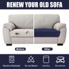Teynewer Sofa Seat Cushion Cover, Sofa Cushion Slipcovers Stretch Velvet,