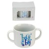 Baby Boy 2 handled Blue fine china drinking cup by