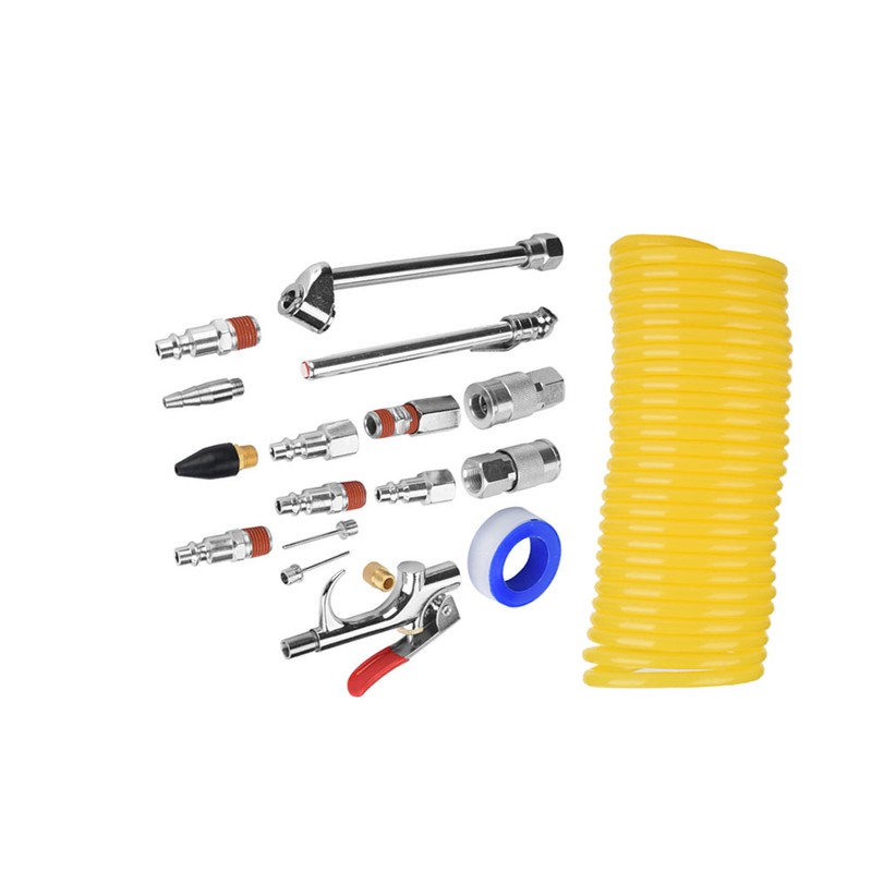 20Pcs Air Compressor Fittings Kit Air Blow Gun Horse Pneumatic