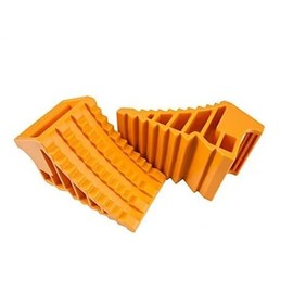 Jet Inoue 509986 Wheel Chocks, Set of 2, Orange for Passenger Cars, Tire Stoppers, Tire Chocks No Ropes