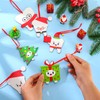 Hoteam 36 Pcs Christmas Tooth Ornaments for Tree Xmas Gifts