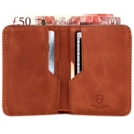 Vaultskin City - Slim Bifold Wallet with RFID Blocking for Cards and Cash (Cognac)
