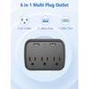 Citelect 3 Outlet Extender Multi Plug Wall Outlets, Surge Protector,