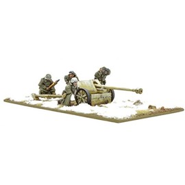 Warlord Games, German Heer 75mm Pak 40 anti-tank gun (Winter), 28mm Bolt Action Wargaming Miniatures