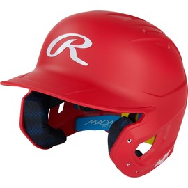 Rawlings | MACH FIT Baseball Batting Helmet | Fits 6 3/8" - 7 5/8" | Red