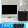 Henoyso 6 Pcs Mini 3 Ring Binders Plastic 2'' Binder,