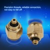 PC4-M5 20Pcs Air Pipe Pneumatic Connector Fittings, Quick Male Thread