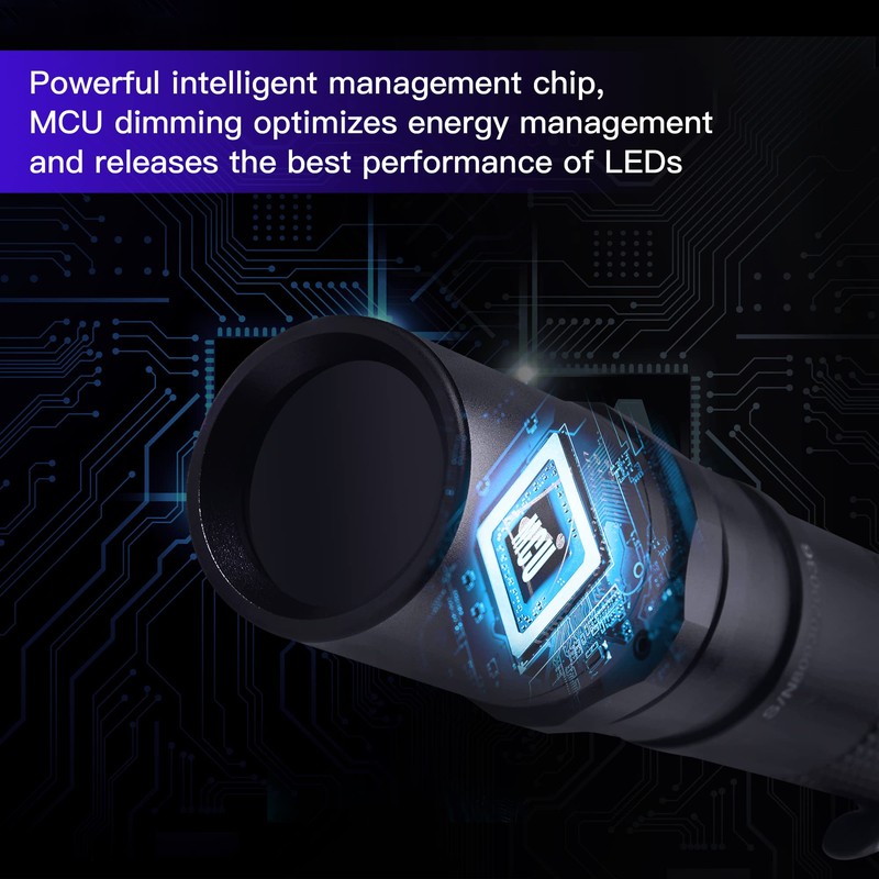 TactEagle UV Flashlight 365nm UV Light Blacklight UVA-T2 Powered by