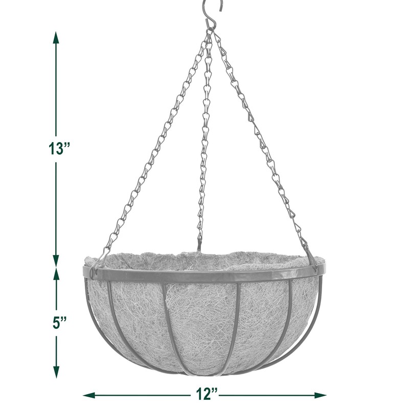 Arcadia Garden Products Coconut Basket Hanging Garden Tree