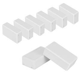 HoHaing Project Box 8 Pieces Electrical Box Small Junction Box ABS Plastic Enclosure Power Electronic Case White 2.76" x 1.65" x 0.91"(70 x 42 x 23mm)