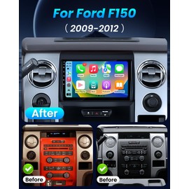 Android 13 4G+64G Car Radio for Ford F150 2009 2010 2011 2012: 9 inch Touch Screen Stereo Head Unit with Wireless CarPlay Android Auto GPS Bluetooth WiFi SWC FM DSP Mirror Link Backup Camera