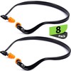 8 Pair Banded Ear Plugs Silicone Hearing Bands Lightweight Shooting