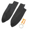1 Pair Front Door Panel Armrest Cover Microfiber Leather Car