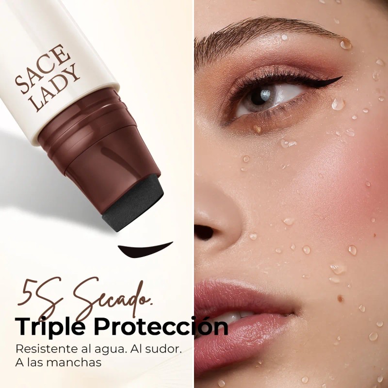 Sace Lady Doble Sello Delineador De Ojos Waterproof 2.8g