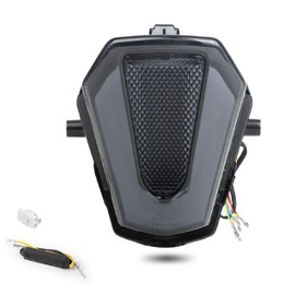 RACBOX Motorcycle LED Brake Tail Light, Smoked Lens Rear Running Turn Signal Light For GSXR1000 2017 2018 2019 2020 2021 2022 2023