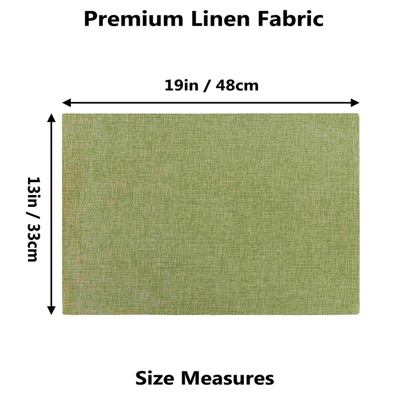Home Brilliant Table Mats Set of 4 Easy Clean, Spring