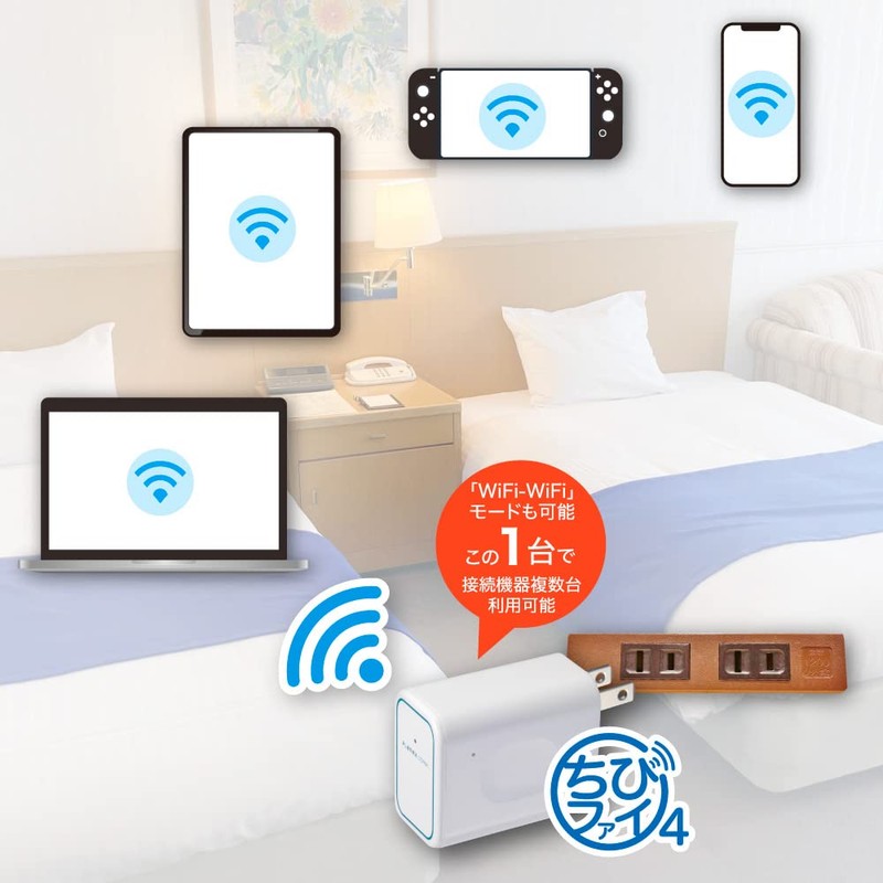 Planex MZK-DP300N Hotel WiFi Outlet Directly Plug-in Wireless LAN Router,