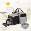 A.FATI Cat Carrier with Litter Box, Cat Travel Carrier with