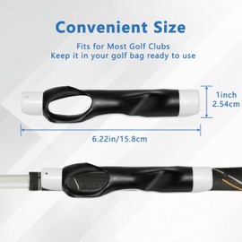 Golf Grip Trainer,Golf Club Grip Trainer Right Hand,Golf Grip Swing Training Aid for Golfer Proper Hand Position,Attaches to Most Golf Handles-Gray