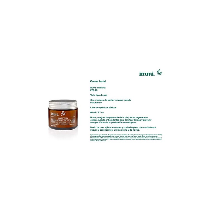 Crema Facial con karité, incienso y ácido hialurónico