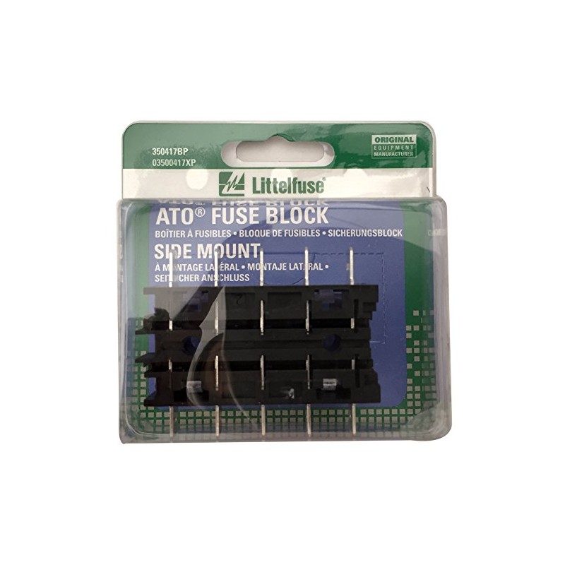 Littelfuse 350417BP ATO Fuse Block with 1/4' Quick Connect Terminal