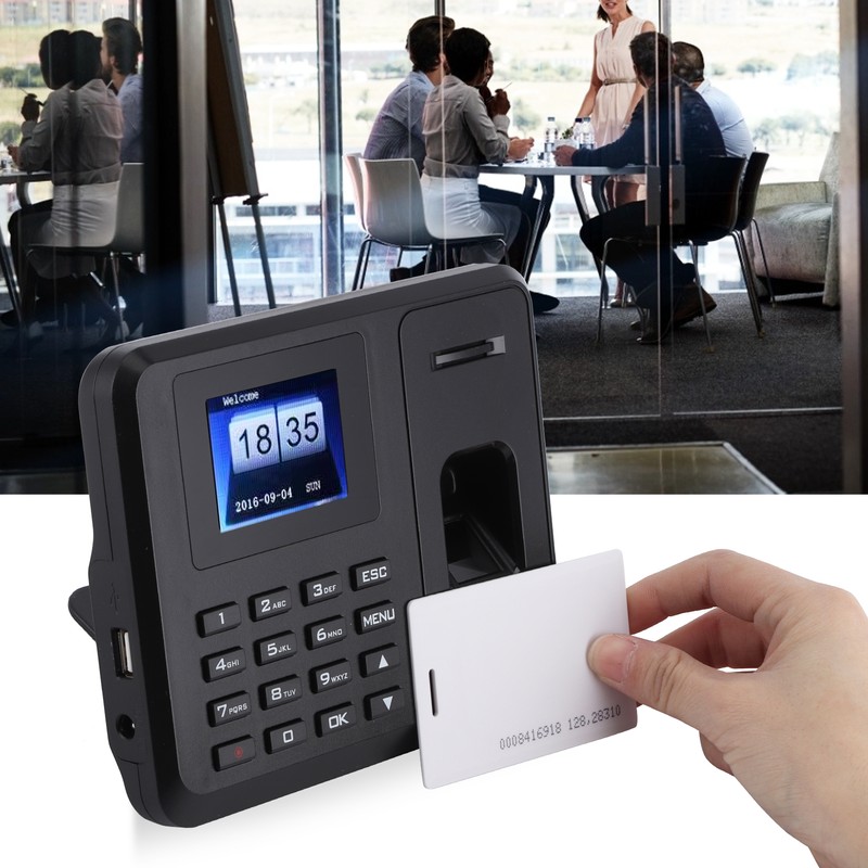 USB Standalone Time Attendance 2.4in TFT LCD Screen Password Fingerprint