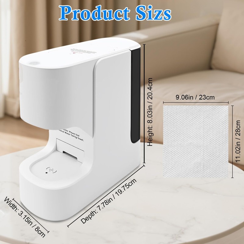 Hot Towel Warmer Machine, 5-Second Instant Heating to 55°C (131°F),