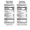 bare Baked Crunchy Apple Chips, 2 Flavor Variety, 0.53oz Snack