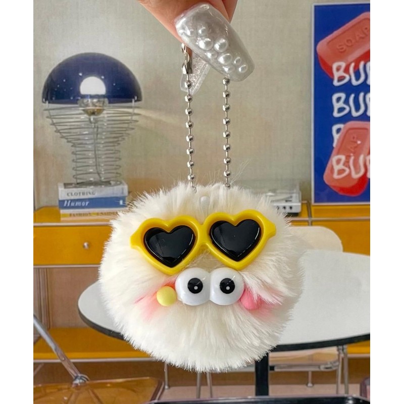 Wigo Mini Sunglasses, Monster Nuigurumi, Key Holder, Women's, white