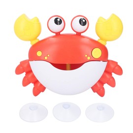 VGEBY Crab Foam Blower Bubble Machine Singing Bath Bubble Maker Baby Bath Toy One Button Start Baby Bath Bubble Toy Bath (Red)