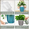 2 Pack Self Watering Pots, 5.7 Inch, with Drainage Holes,
