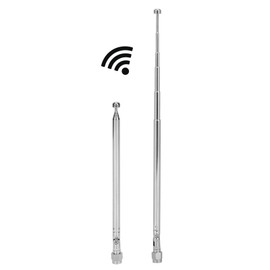 Radio Scanner Antenna, 6 Section Telescope 40MHz-6G Super Broadband SMA Plug for LimeSDR for HackRF Adjustable Rotation Angle Alloy