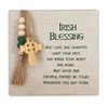 Abbey + CA Gift Irish Blessing Burlap Plaque, Irish Home