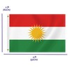 2×3 FT Kurdistan Flag,Medium 60×90 CM Kurdish Outdoor Banner,100D Decor,Doube